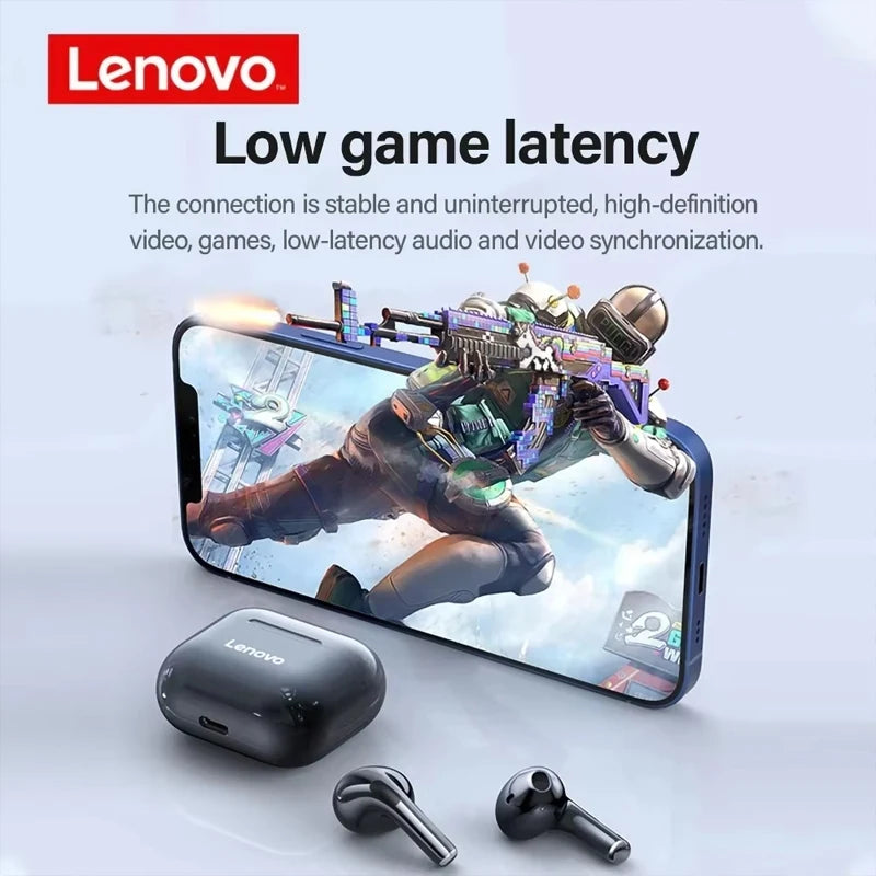 Écouteurs TWS Lenovo LP40 Bluetooth 5.3 ANC HiFi Gaming – CLEVI Paris