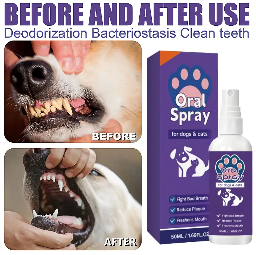 Spray buccal 30 ml et lingettes animaux – CLEVI Paris