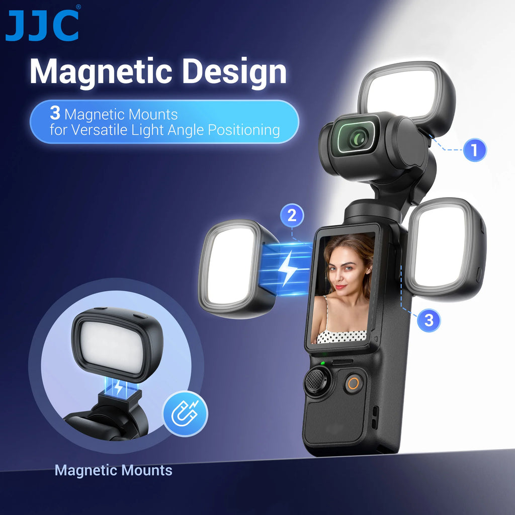 Kit lampes LED JJC pour Osmo Pocket 3/4 – CLEVI Paris