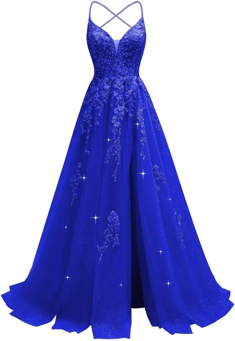 Robe de mariée en tulle ligne A col V – CLEVI Paris