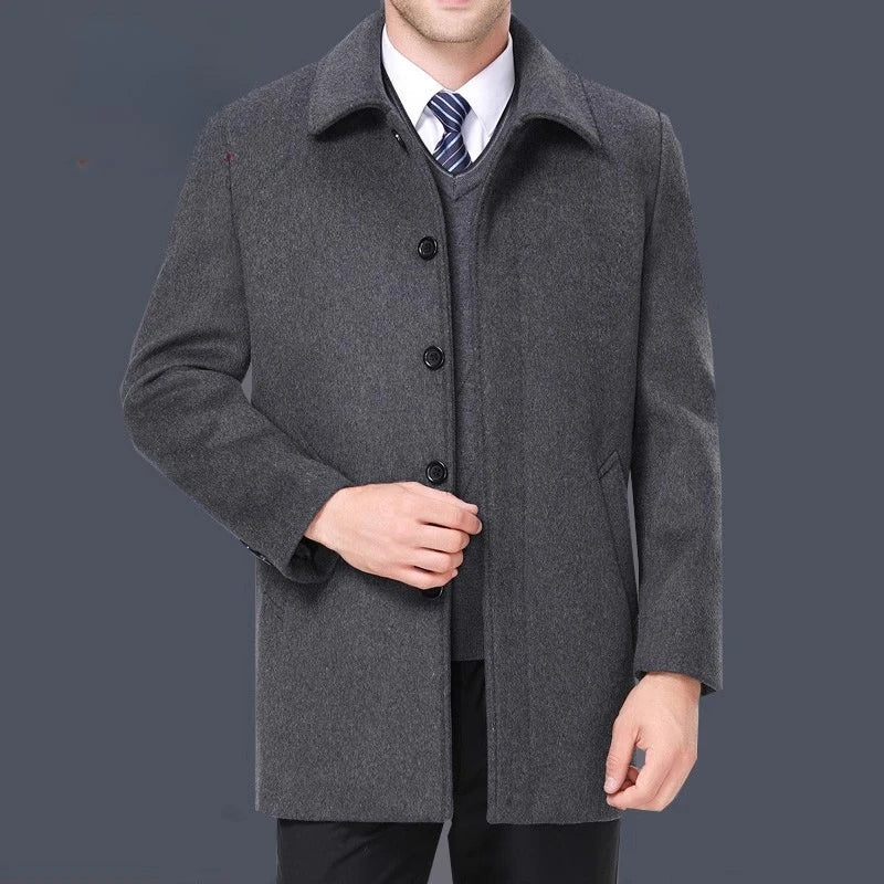 Manteau homme en cachemire et laine – CLEVI Paris