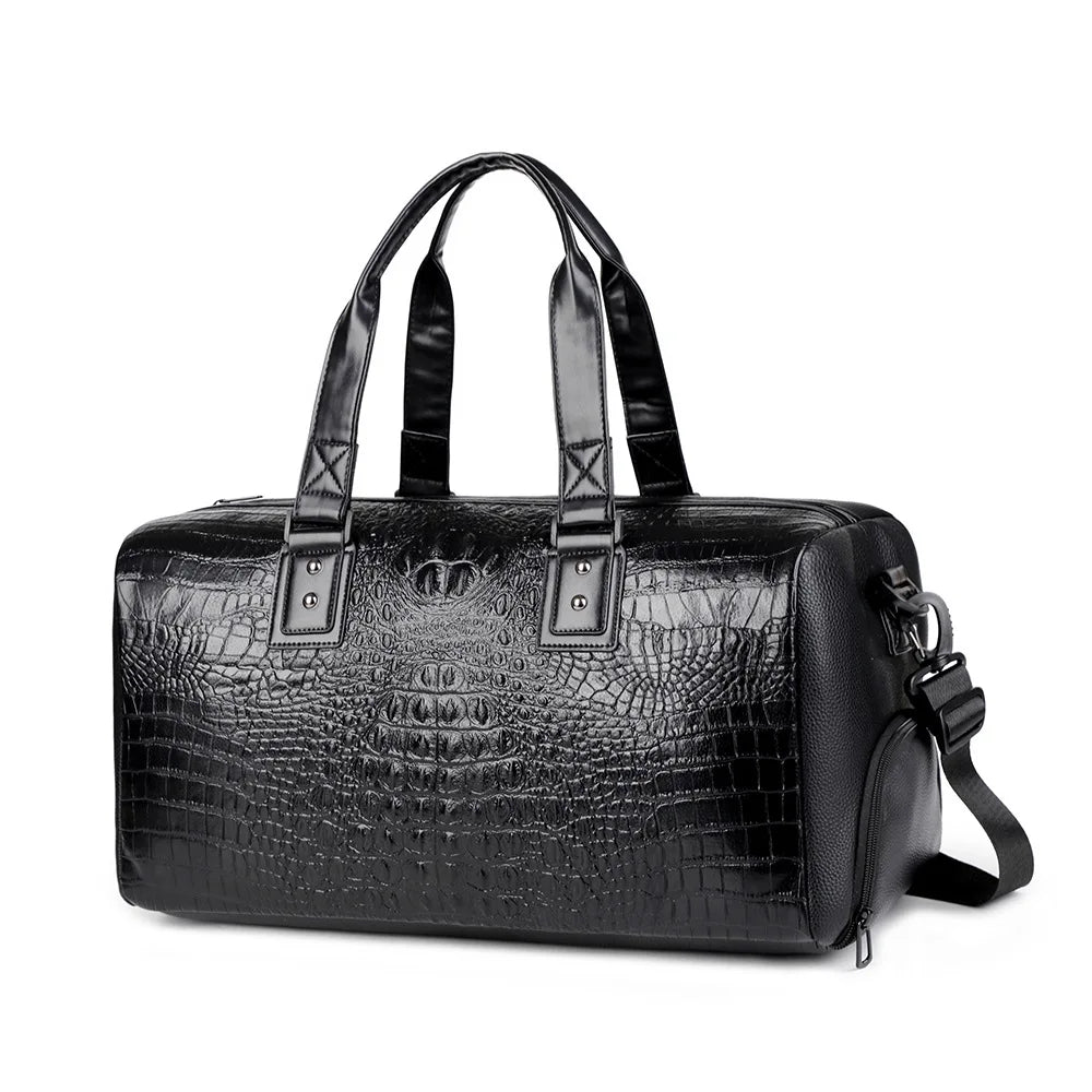 Sac de Voyage Homme PU Imperméable Grande Capacité 50x24x24cm – CLEVI Paris