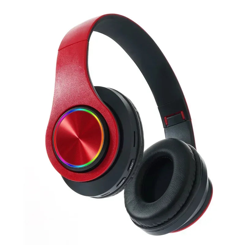 Casque Bluetooth Pliable LED RGB FM & Carte TF – CLEVI Paris