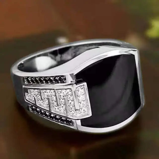 Bague Unisexe Zirconium Motif Géométrique – CLEVI Paris
