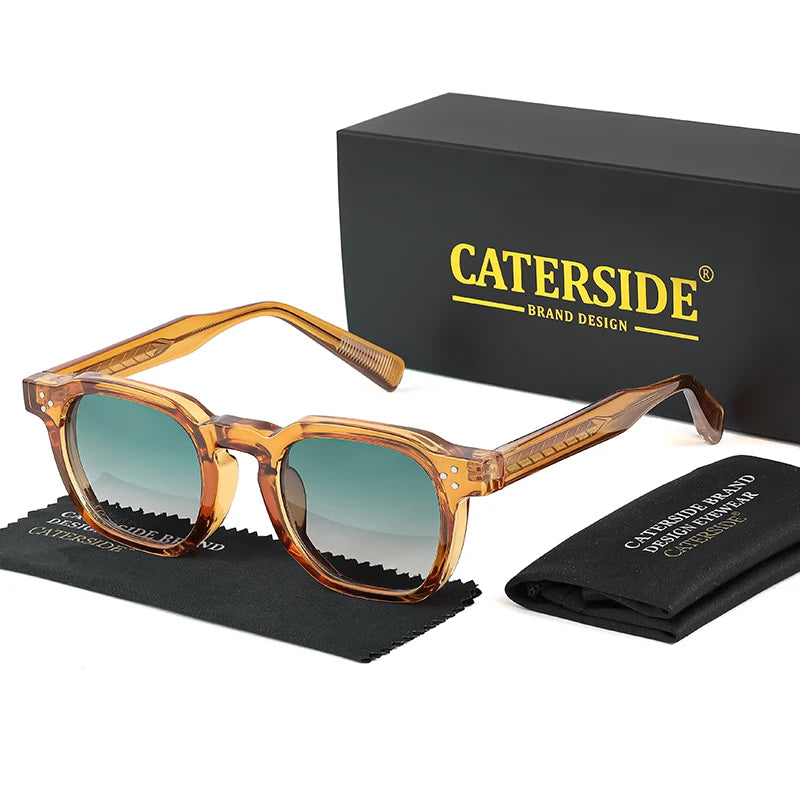 Lunettes de Soleil Caterside Style Punk Petit Cadre Carré UV400 Unisexe – CLEVI Paris