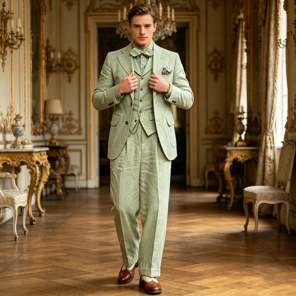 Veste homme pied-de-poule double boutonnage – CLEVI Paris