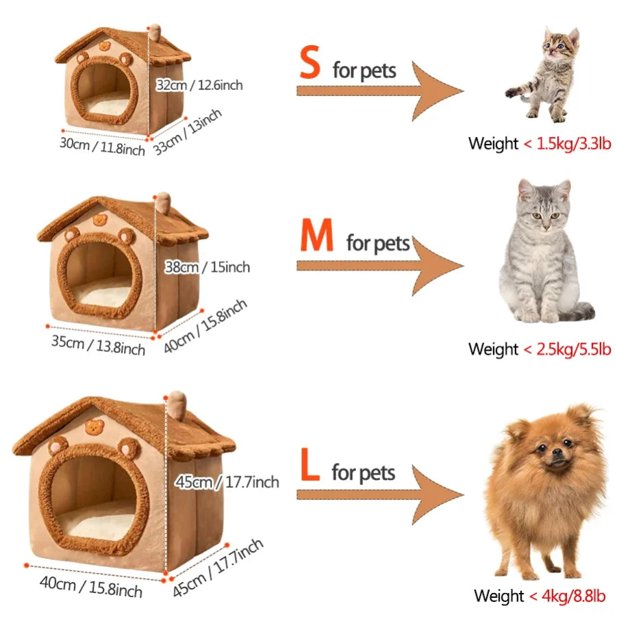 Maison pliable pour chat et petit chien – CLEVI Paris