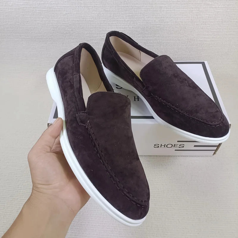 Mocassins Suède Homme Slip-On – CLEVI Paris