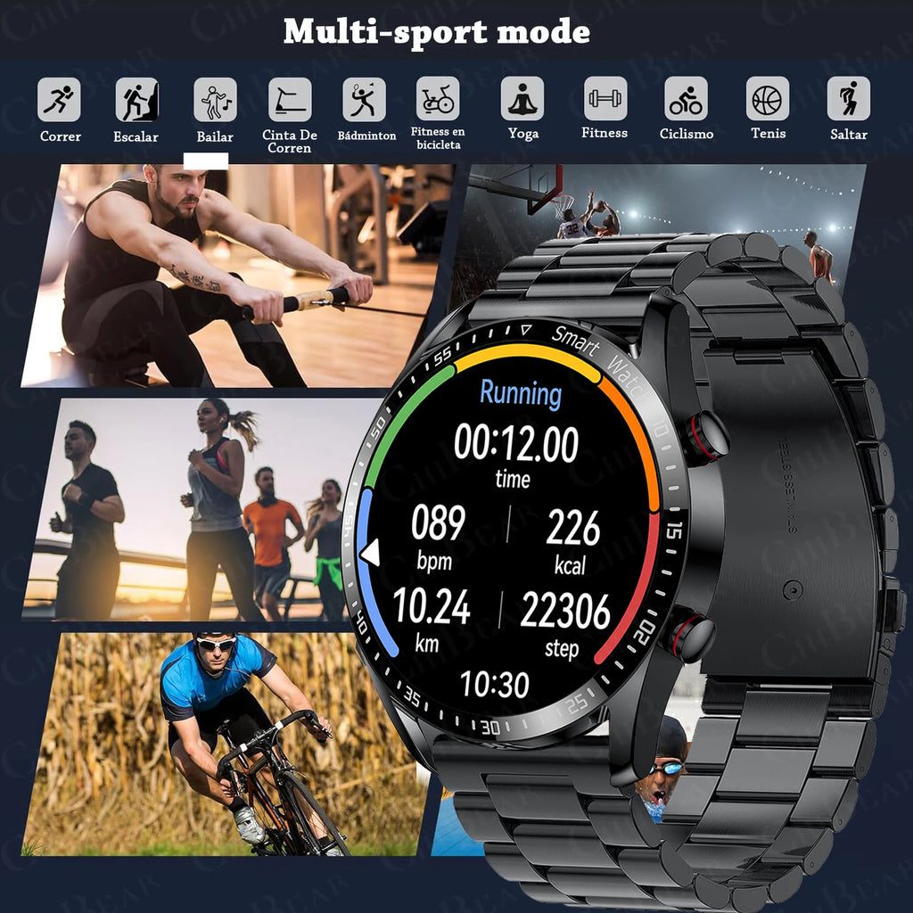Montre connectée homme ChiBear 1,5 pouce – CLEVI Paris