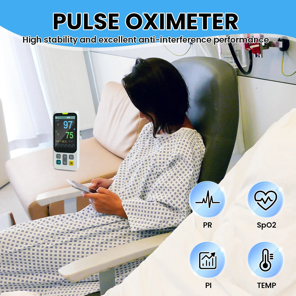 Oxymètre de Pouls Portable HPM200 SpO2 FC PI Adulte Enfant – CLEVI Paris