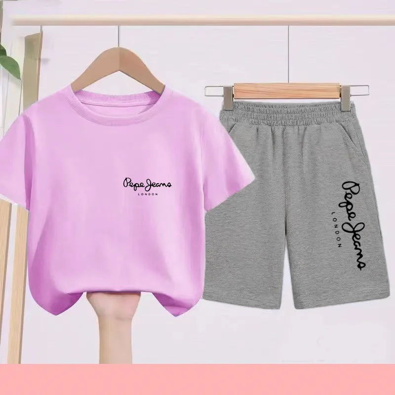 Ensemble enfant haut et short sportswear – CLEVI Paris