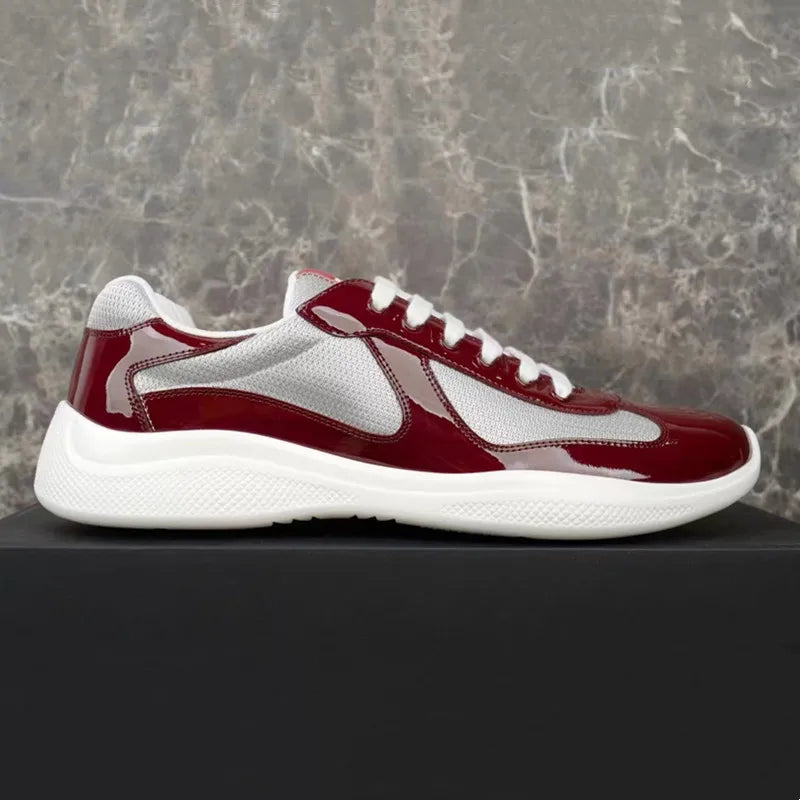 Sneakers Basses en Cuir et Maille Mixte – CLEVI Paris