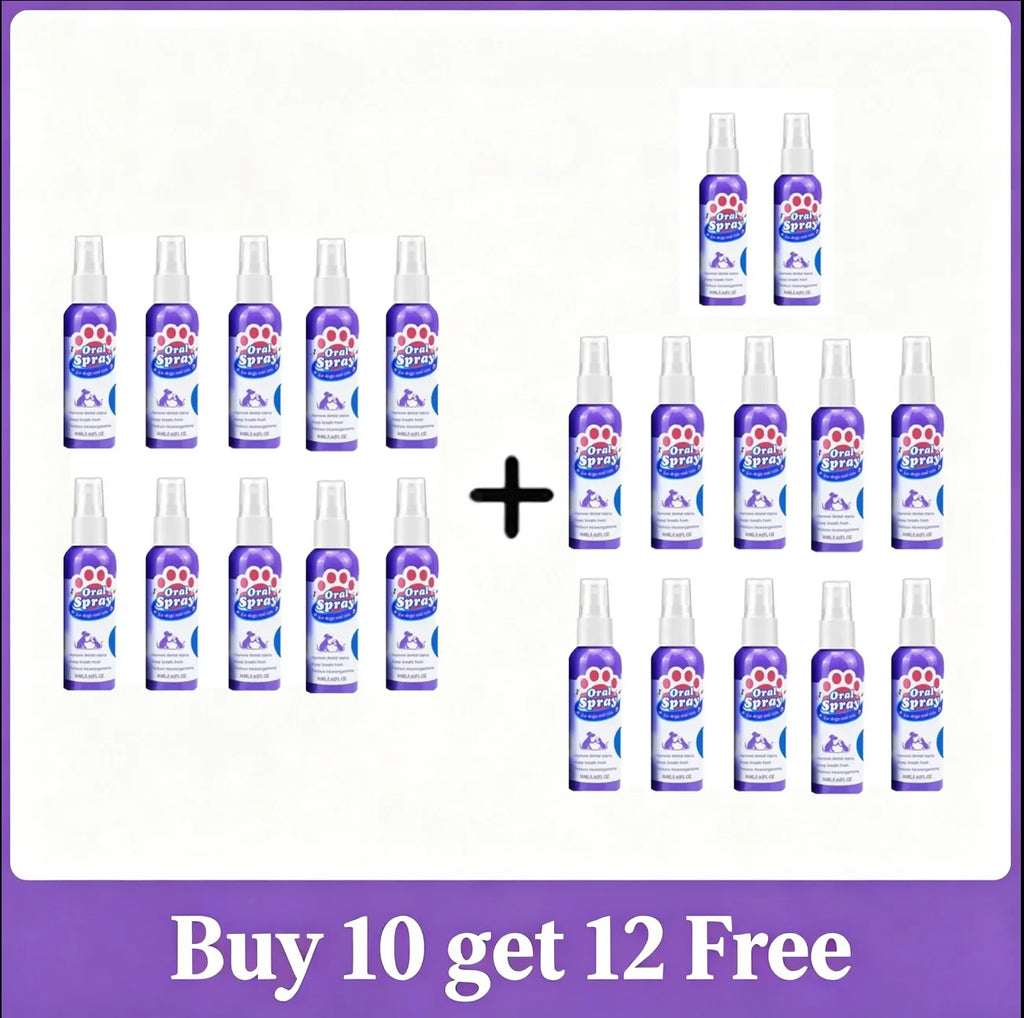 Spray buccal animaux 30 ml et lingettes – CLEVI Paris