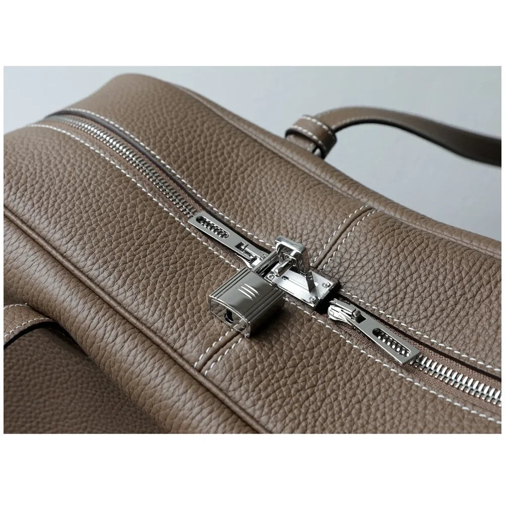 Sac Cuir Véritable Minimaliste Grande Capacité Femme – CLEVI Paris