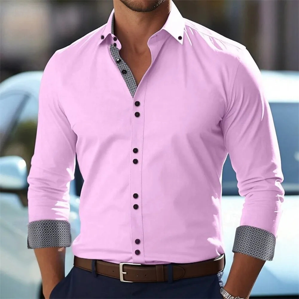 Chemise homme rayée en soie – CLEVI Paris