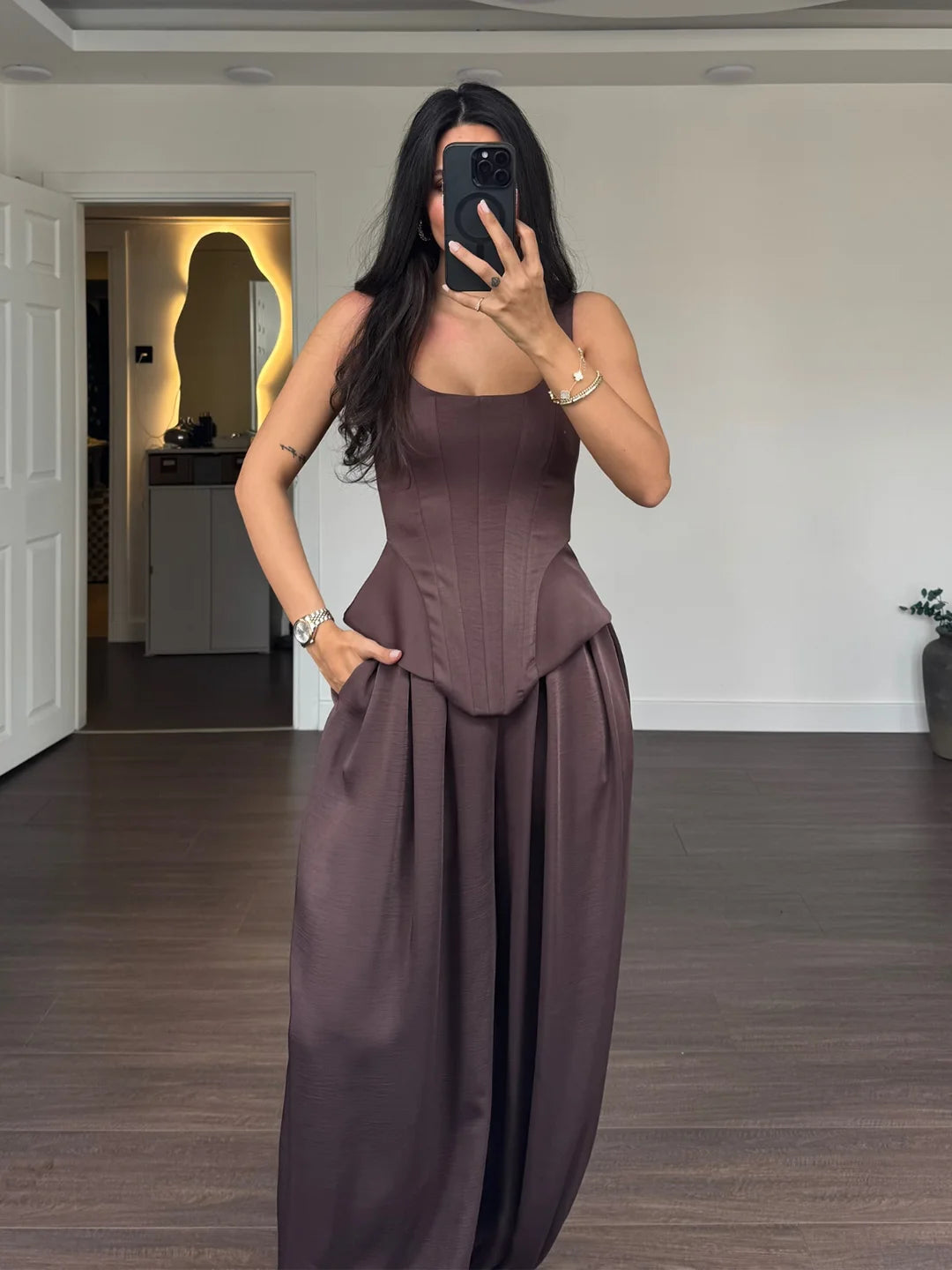 Ensemble débardeur et pantalon large – CLEVI Paris