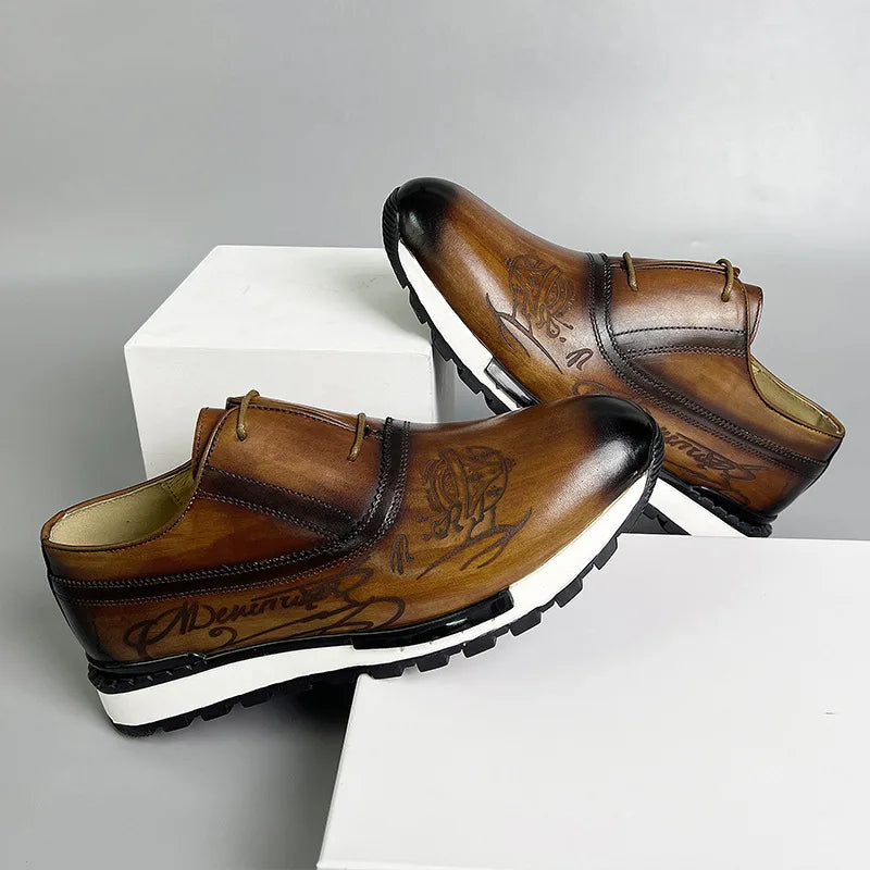 Sneakers homme en cuir à lacets ZX65 – CLEVI Paris