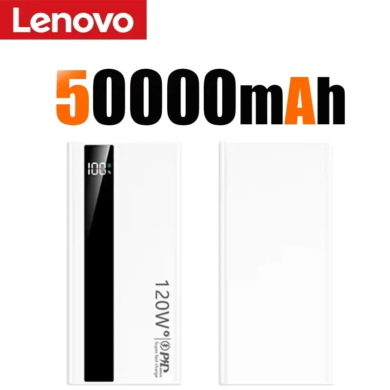 Batterie Externe Lenovo 120W Charge Rapide Bidirectionnelle USB-C Affichage LED – CLEVI Paris