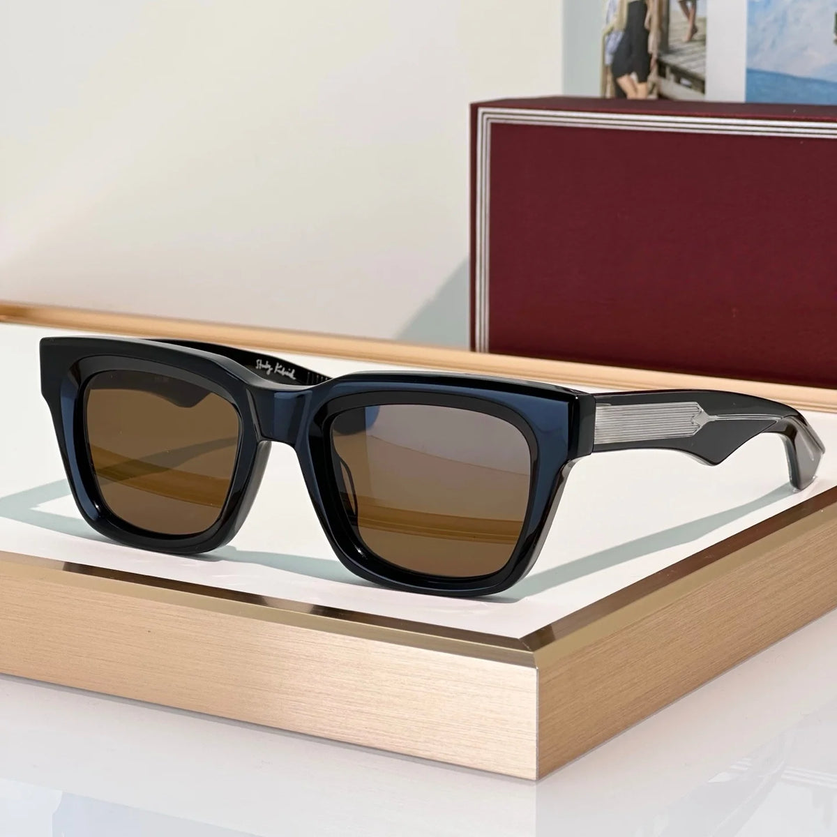 Lunettes de Soleil Carrées Acétate Unisexe UV400 Torrance – CLEVI Paris