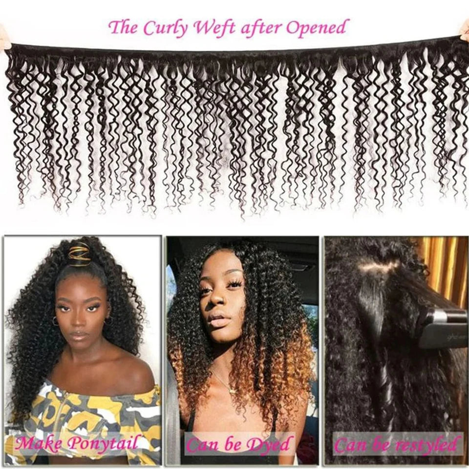 Mèches Cheveux Humains Péruviens Kinky Curly Remy – CLEVI Paris
