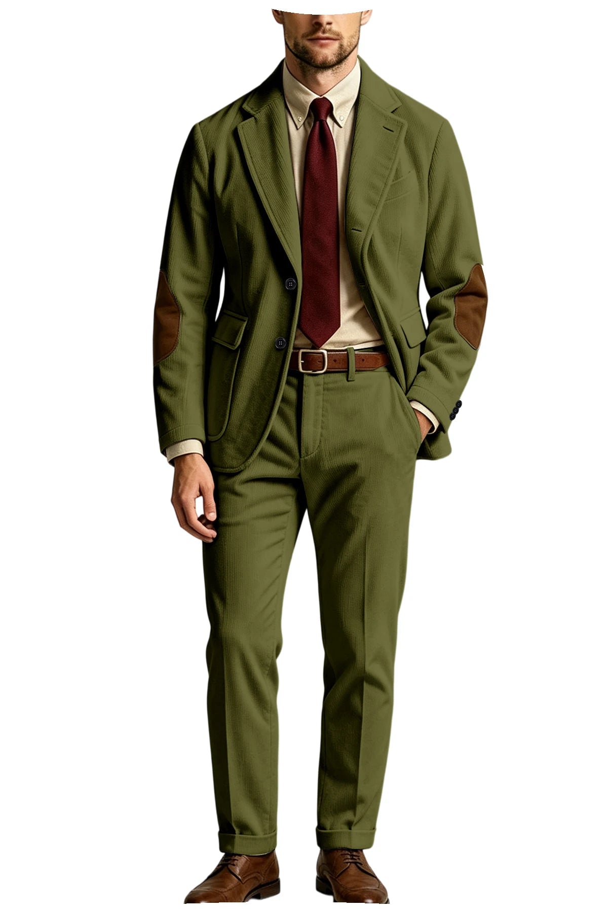 Costume homme 2 pièces en velours côtelé – CLEVI Paris