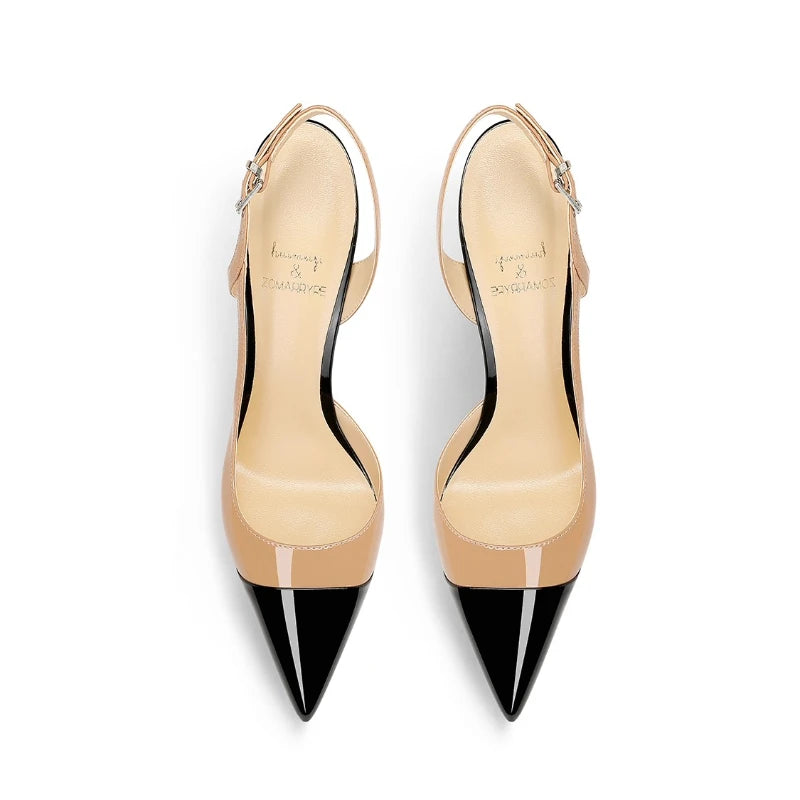 Escarpins femme vernis à talon fin – CLEVI Paris