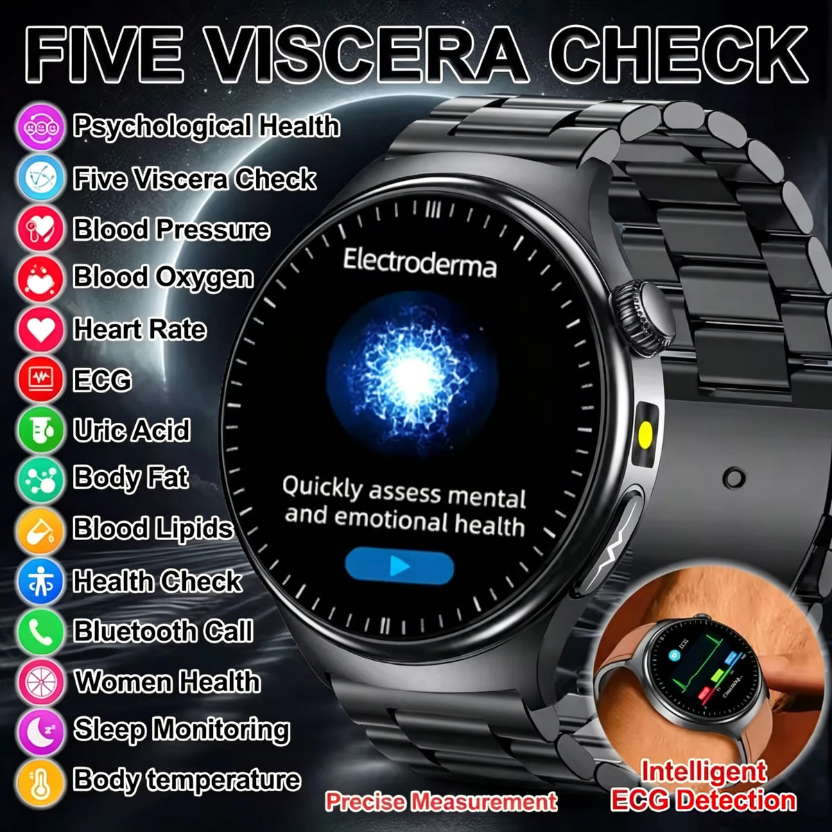 Montre connectée TK27 Pro AMOLED 1,43″ – CLEVI Paris