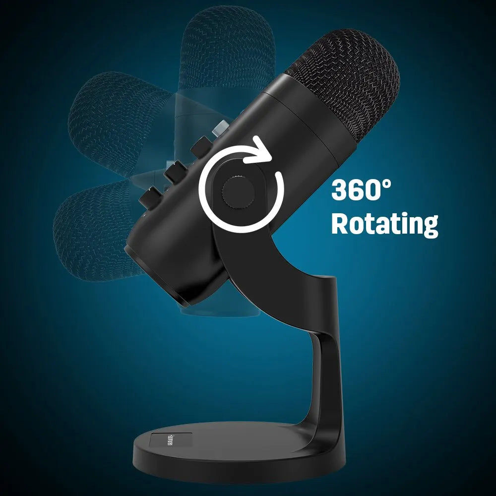 Microphone USB Condensateur HAOMUREN Cardioïde Podcast Gaming – CLEVI Paris