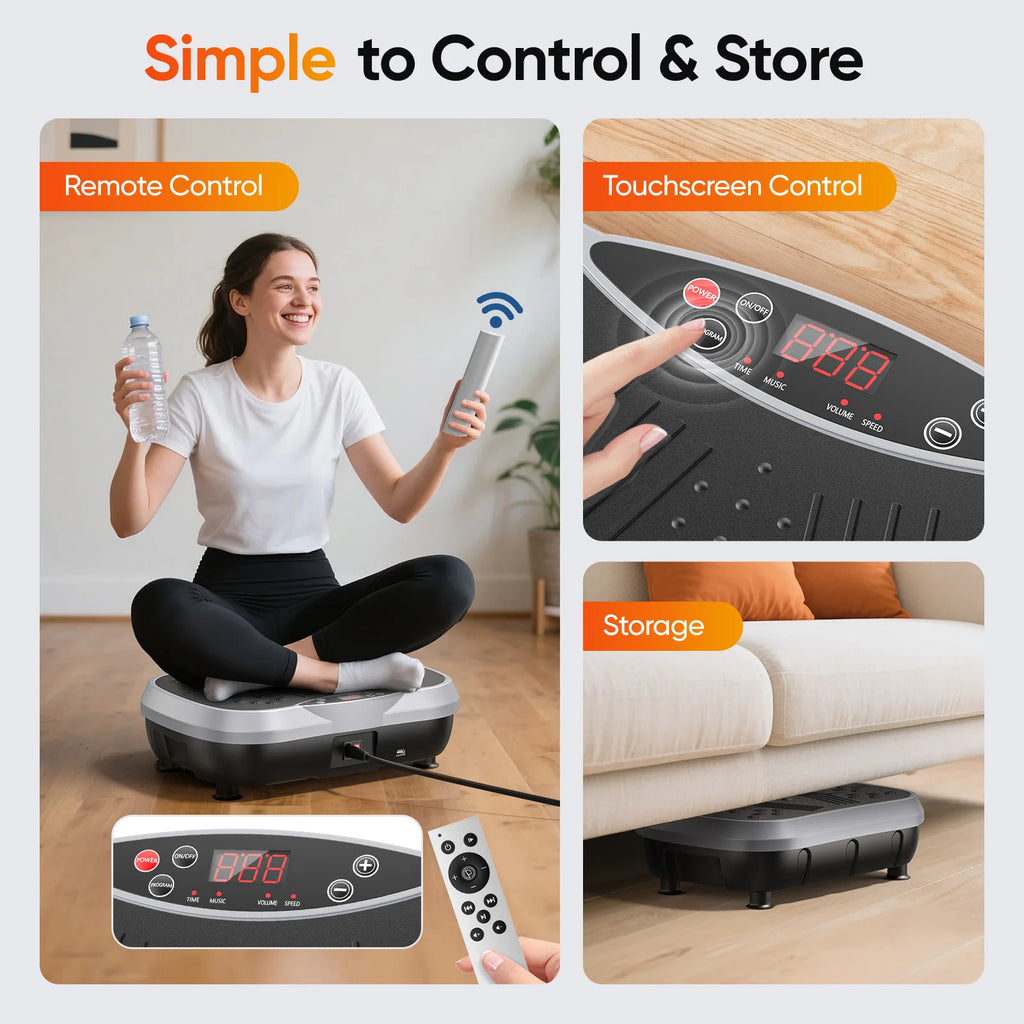 Plateforme vibrante 120 niveaux Bluetooth – CLEVI Paris