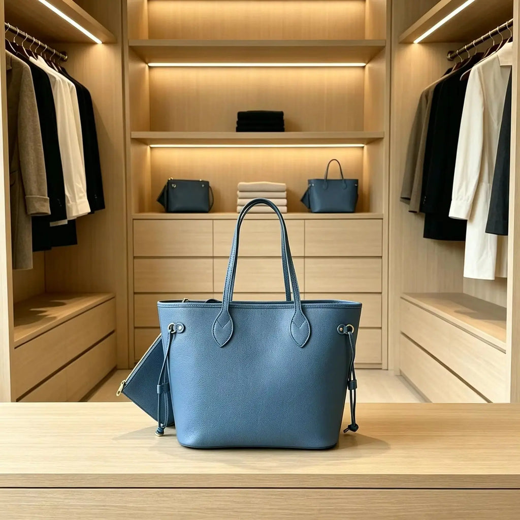 Sac fourre-tout femme en cuir véritable – CLEVI Paris
