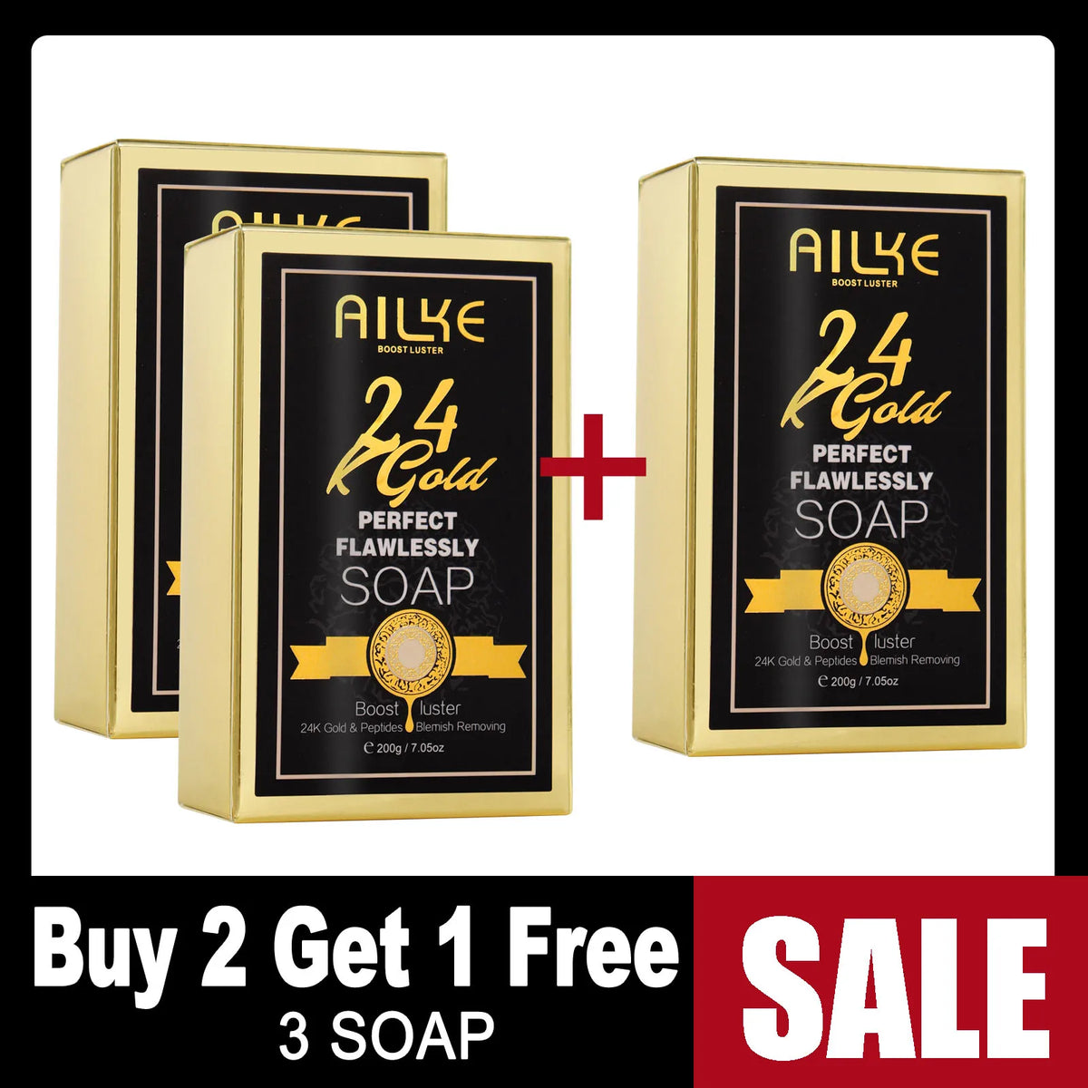 Gamme Soins Peau AILKE 24K Gold – Turmeric, Glutathion & Vitamine C – Éclaircissant & Anti-Taches – CLEVI Paris