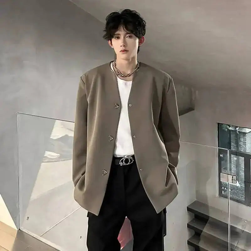 Veste homme en coton, col V – CLEVI Paris