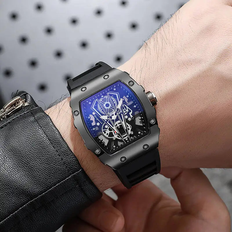 Montre Homme Quartz Grand Cadran 42mm Silicone Sport Casual Lot 1 ou 2 – CLEVI Paris