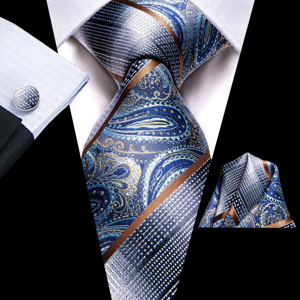 Ensemble cravate homme paisley – CLEVI Paris
