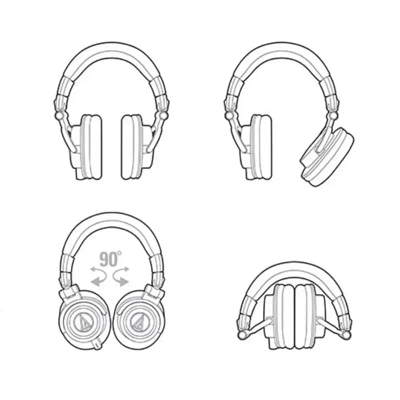 Casque Studio Audio-Technica ATH-M50x HiFi ANC – CLEVI Paris