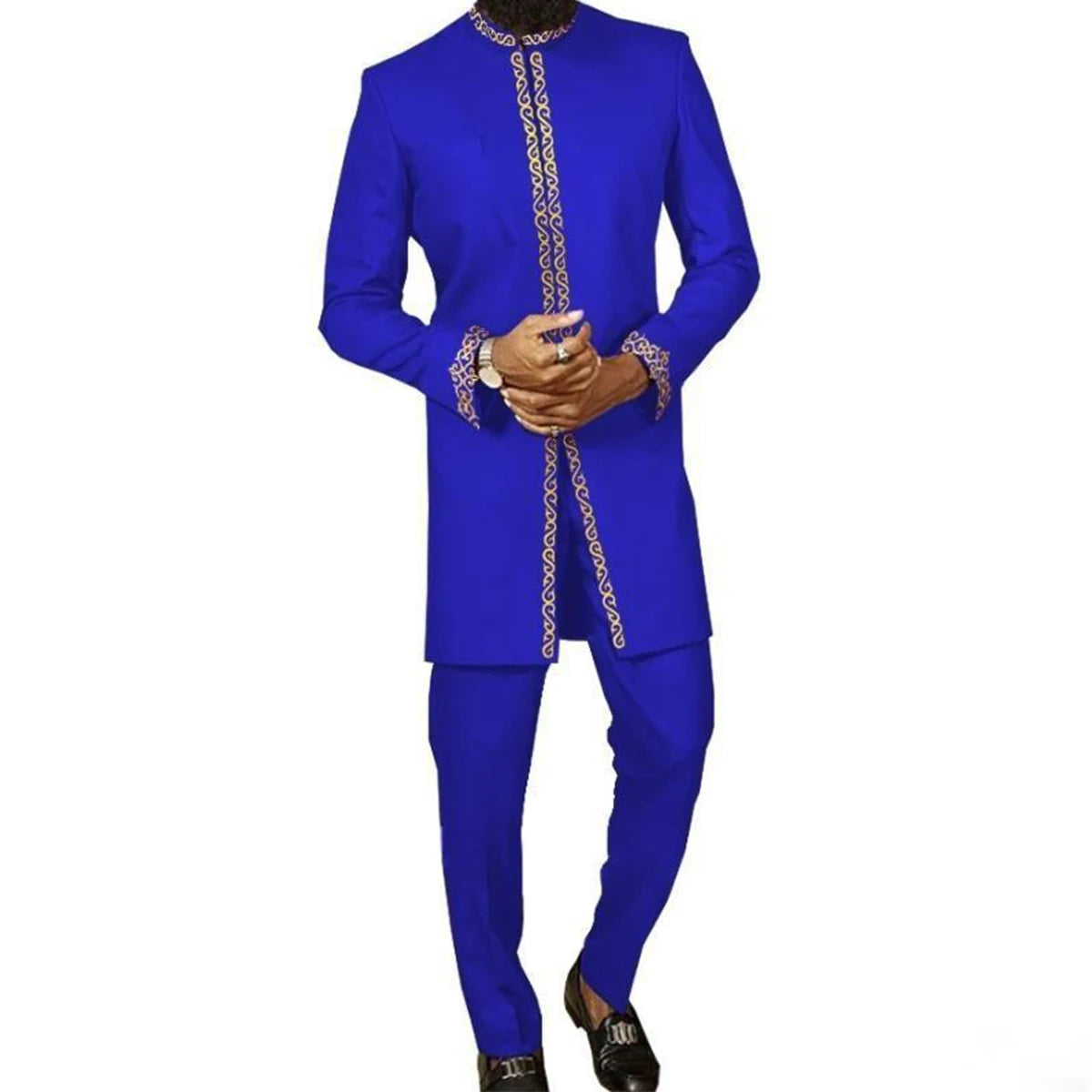 Costume Africain Homme 2 Pièces Kaftan – CLEVI Paris