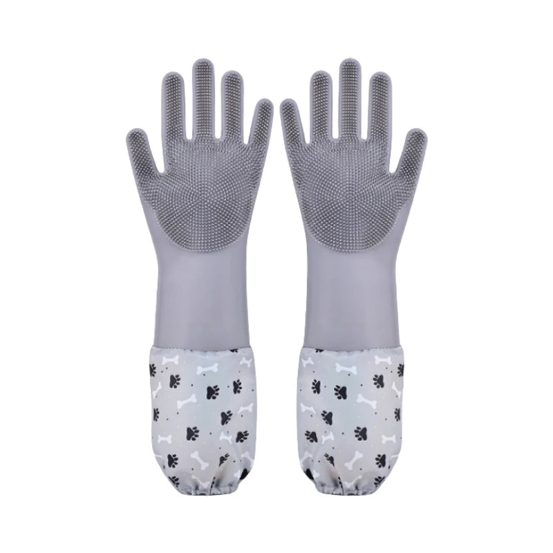 Gant de toilettage en silicone pour chien et chat – CLEVI Paris