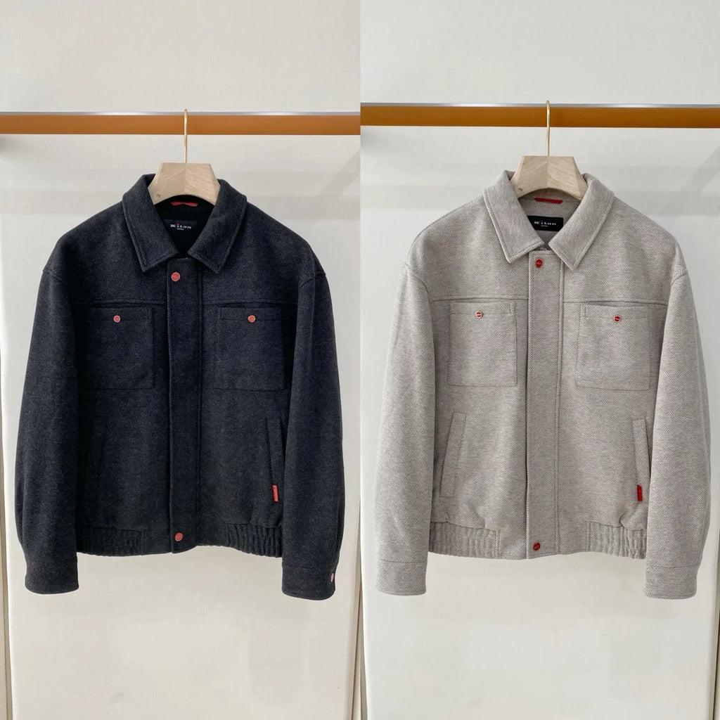 Veste homme zippée à doublure coton – CLEVI Paris