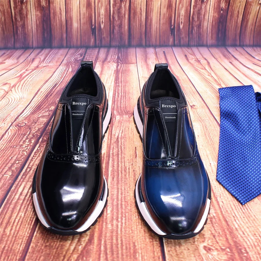 Chaussures homme en cuir à enfiler G22-32 – CLEVI Paris