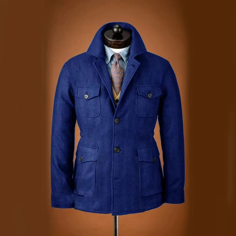 Veste homme en laine mélangée – CLEVI Paris