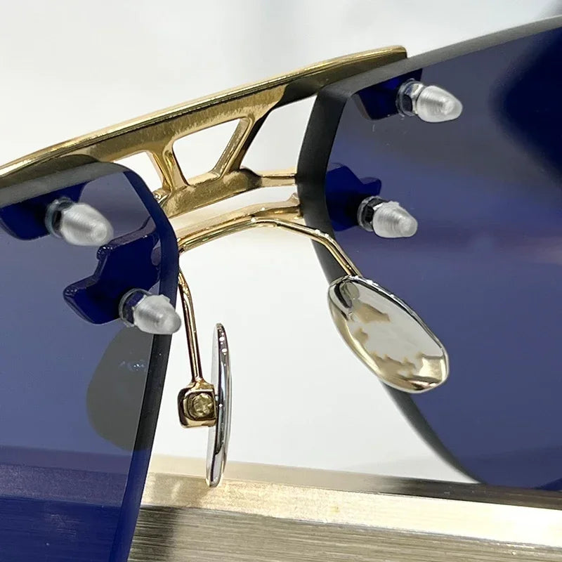 Lunettes de Soleil Sans Monture Alliage UV400 Unisexe – CLEVI Paris