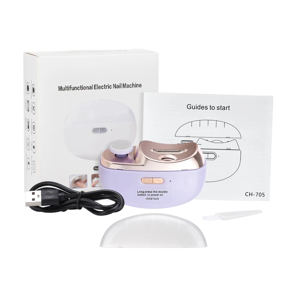 Coupe-Ongles Électrique Sécurité USB-C – Lumière LED – Bébé, Enfant & Adulte – CLEVI Paris