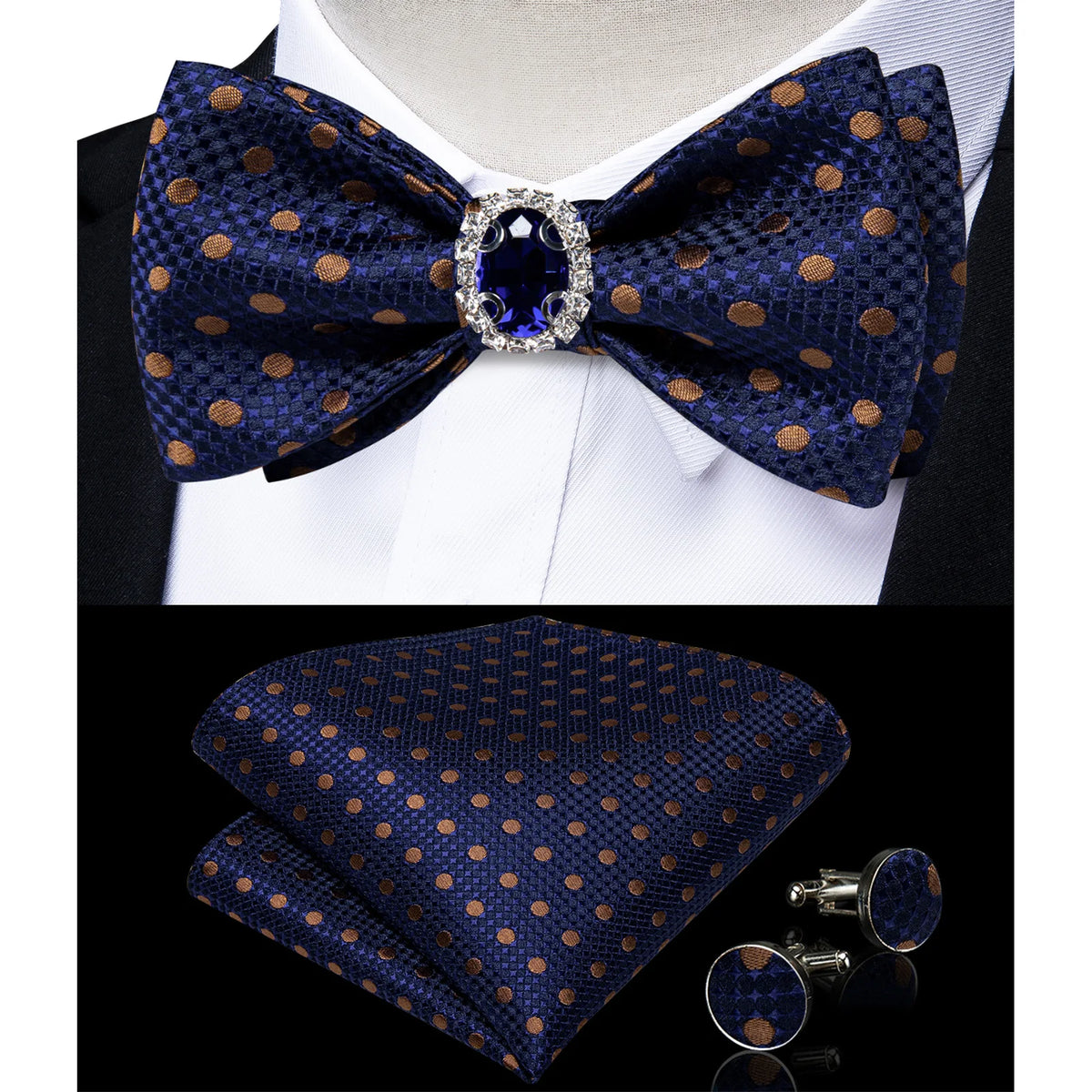Coffret nœud papillon paisley et accessoires – CLEVI Paris