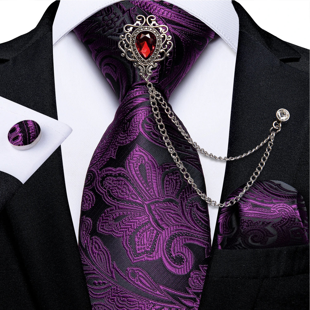 Coffret cravate homme, pochette et accessoires – CLEVI Paris