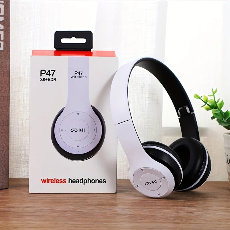 Casque Bluetooth P47 Circum-Auriculaire Pliable Sport Gaming – CLEVI Paris