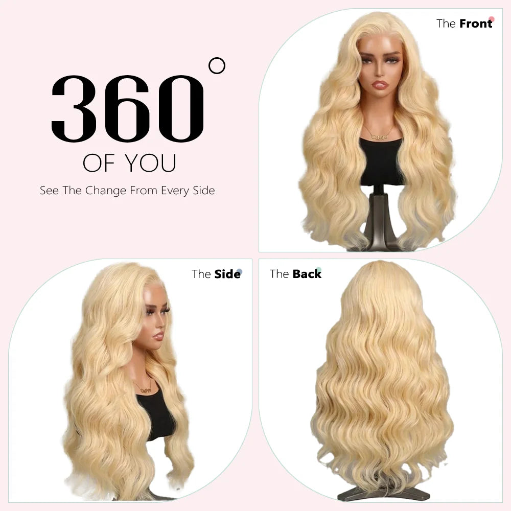 Perruque Lace Front Body Wave Blonde #613 Remy – CLEVI Paris