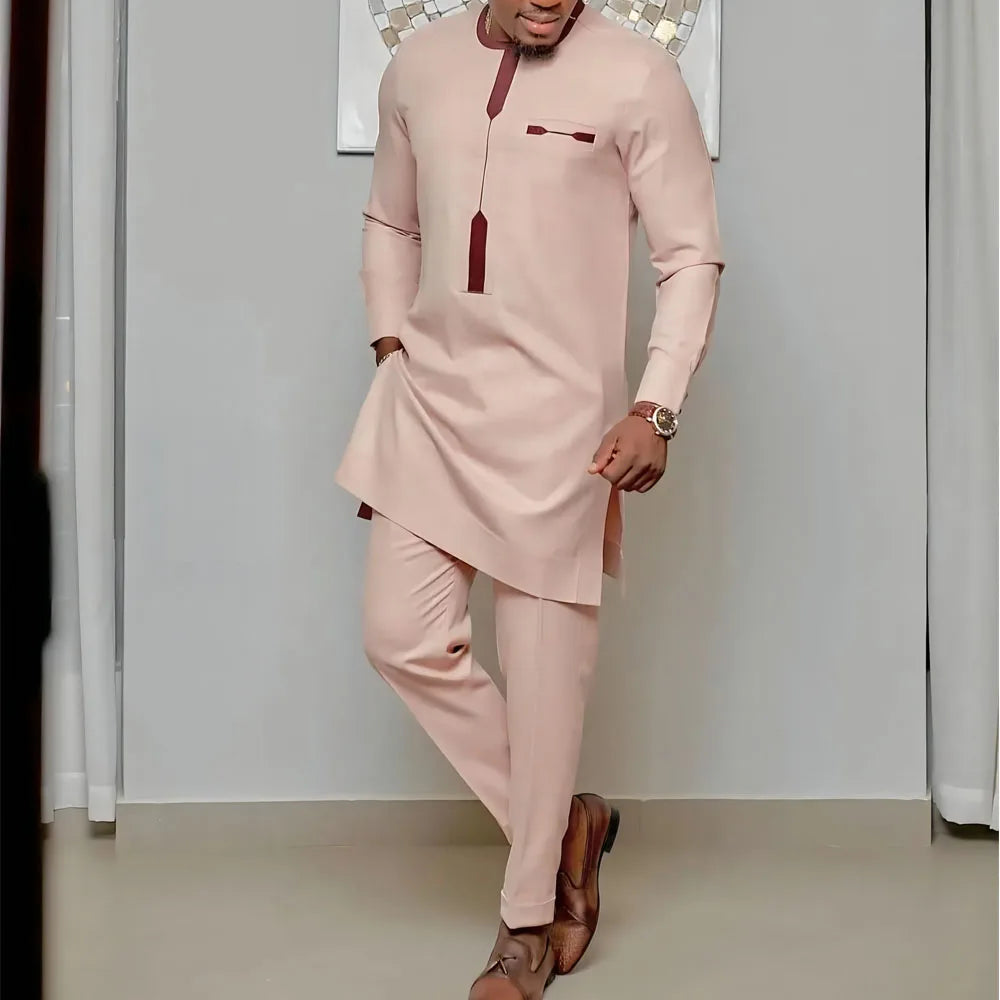 Ensemble Traditionnel Africain Homme Kaunda – CLEVI Paris