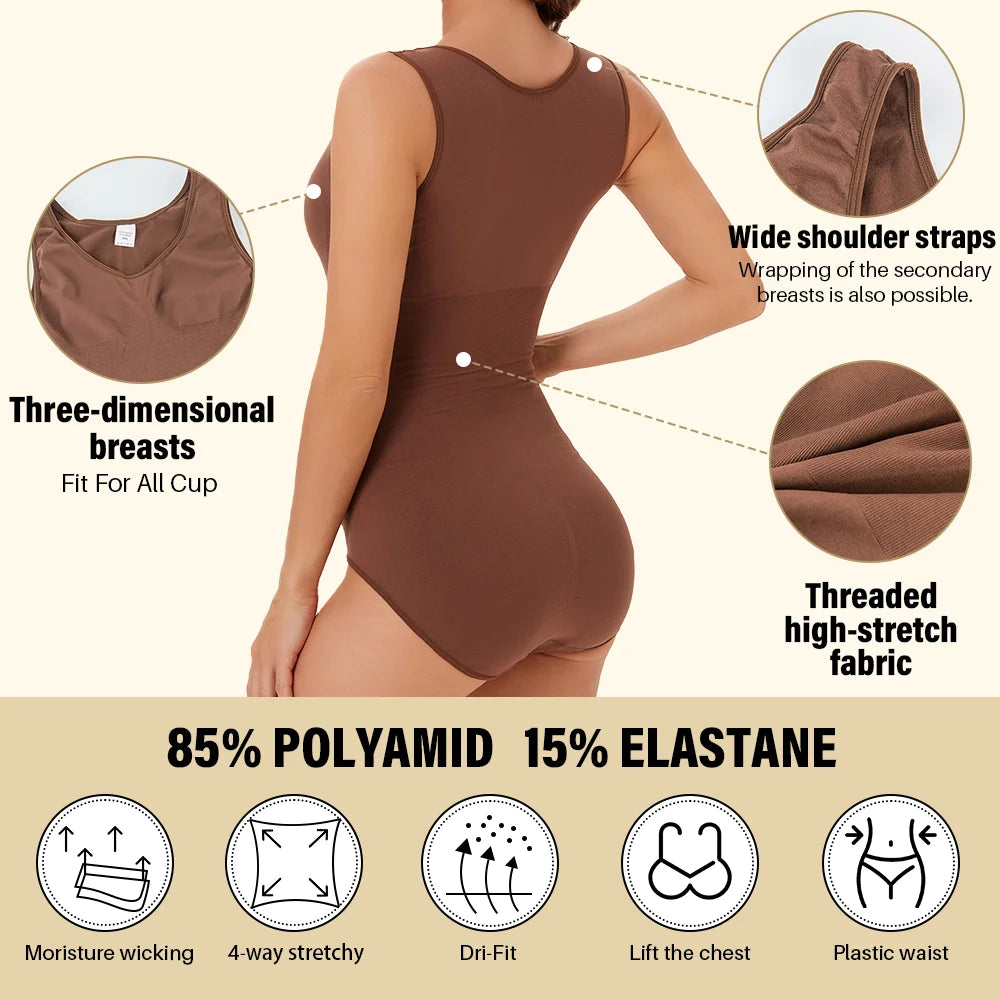Lot 2 Pcs Gaine Gainante Femme Bodysuit Sculptant Corset Contrôle Ventre Culotte Amincissante Sans Armature S-XXL – CLEVI Paris