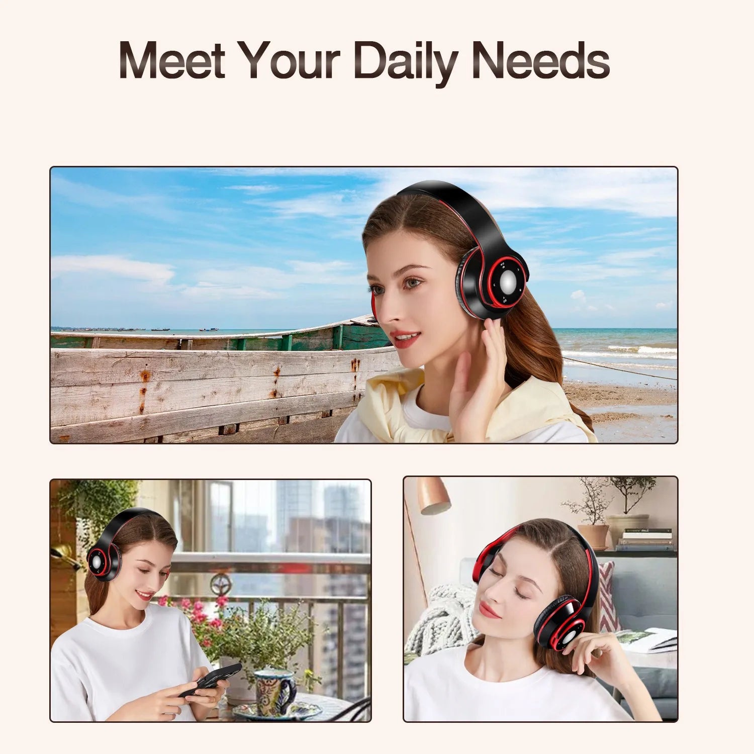 Casque Bluetooth AYVVPII SG-8 FM & TF Pliable – CLEVI Paris