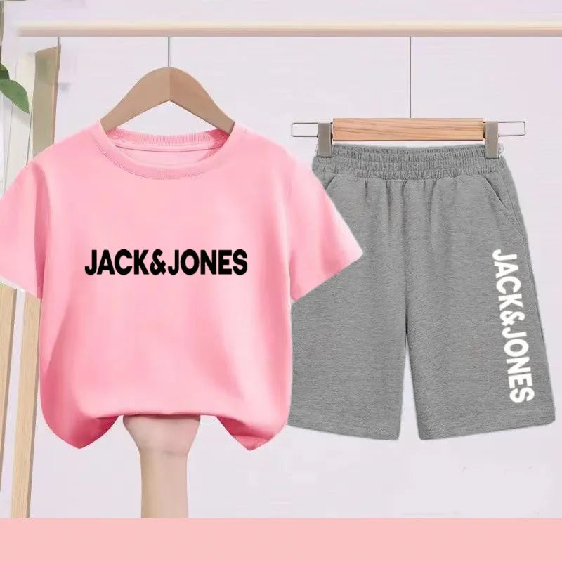 Ensemble enfant imprimé T-shirt et short – CLEVI Paris
